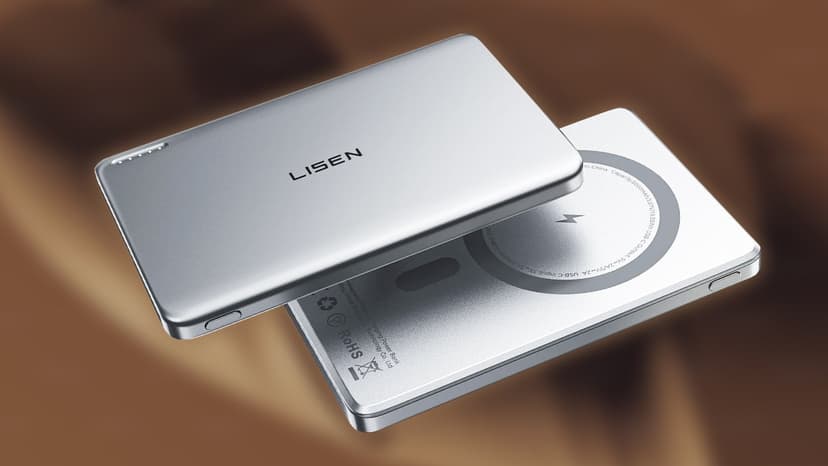 The Ultra Slim Lisen 5,000Mah Qi2-Certified Wireless Magnetic Power Bank Drops to $16.99