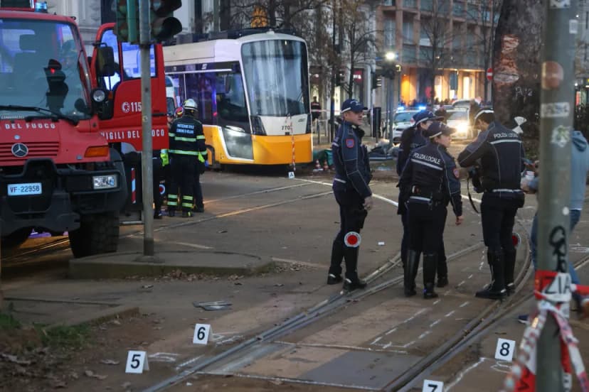 Fatal tram derailment in Milan leaves two dead