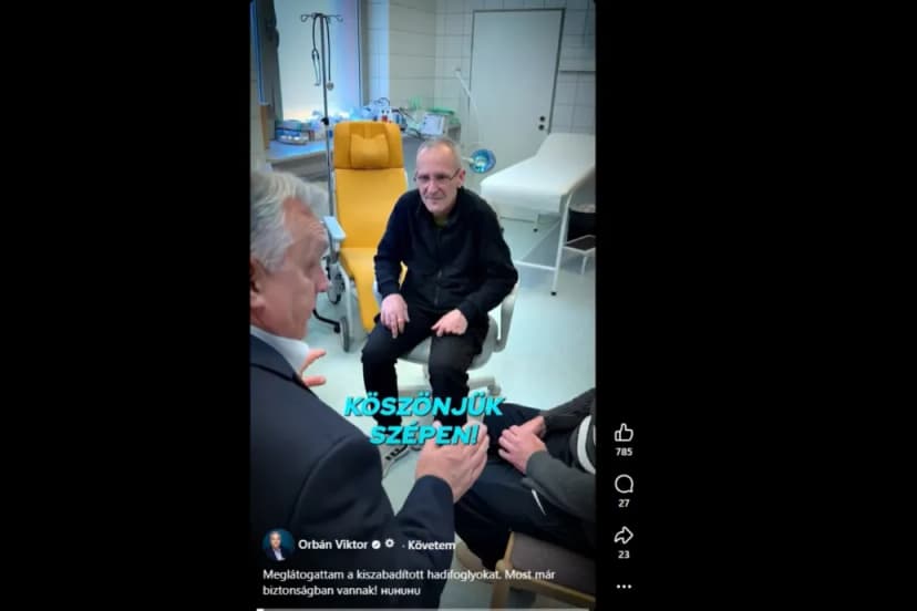 Orbán Visits Repatriated POWs from Russia in Hospital