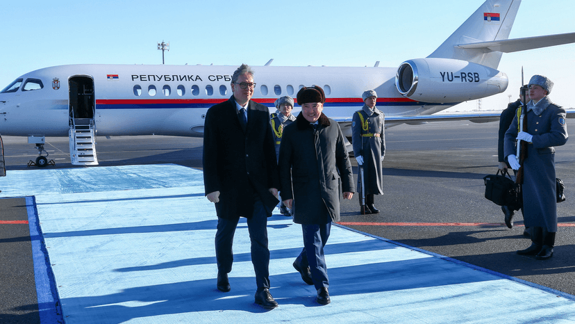 Serbian President Vučić Arrives in Astana for Official Visit