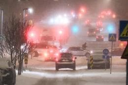 Snowfall and Strong Winds Across Iceland