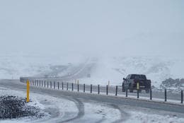 Icy and Windy Conditions Reported in Southwest Iceland