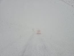 Truck Pulled Up Near Reynisfjall in Iceland