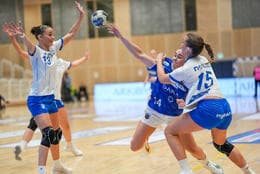 Myndskeið: Landsliðskonan fór á kostum