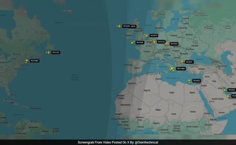 Video: US Sets Up Massive "Air Bridge" To Move Forces Towards Middle East