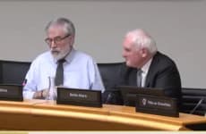 Gerry Adams and Bertie Ahern were back in a room together talking peace today 