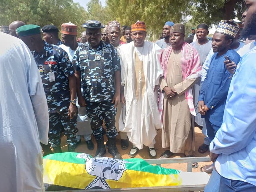 Remains of ACP Balteh Laid to Rest in Potiskum After Fatal Accident
