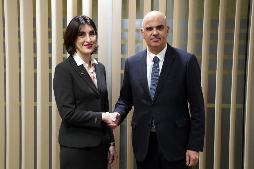 Botchorishvili Meets with CoE Secretary General Berset at UNHRC Session