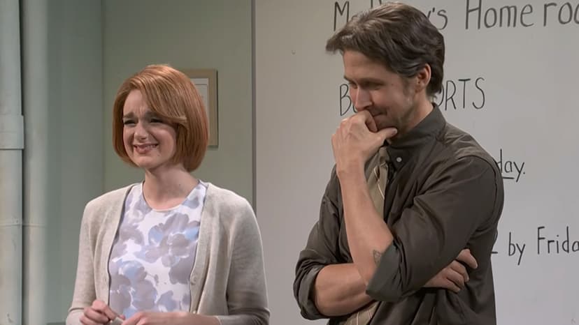 Ashley Padilla And Ryan Gosling Are Partners In Crime While Breaking On ‘SNL’