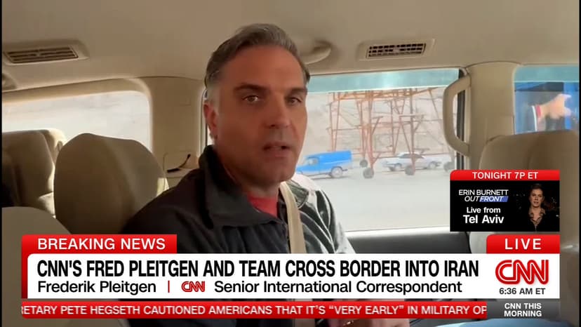 CNN Team Enters Iran, Heading To Tehran To Report On War With U.S. And Israel