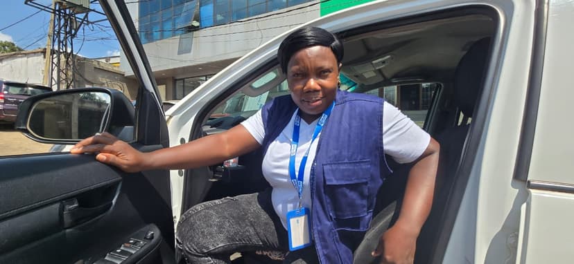Women’s Empowerment: Olive the outstanding driver at Plan International Cameroon