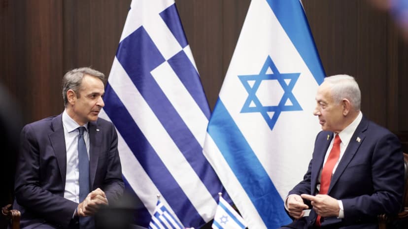 PM Kyriakos Mitsotakis spoke with Netanyahu & Lebanese President Aoun about developments in the Middle East