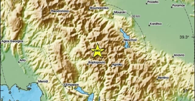 4.8-Magnitude Earthquake Causes Landslides and Power Outages in Evrytania, Greece