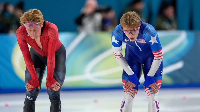 American Jordan Stolz Surprises in 1500m Speed Skating
