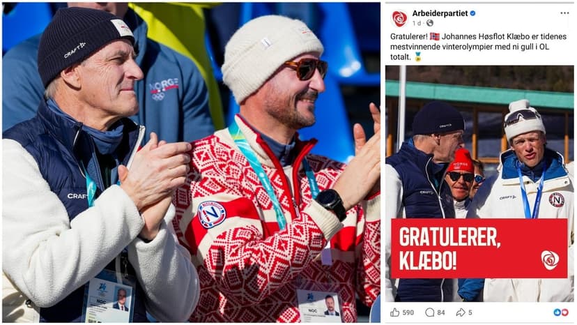 Norwegian Labor Party Deletes Klæbo Congratulation After Sports Federation Intervention