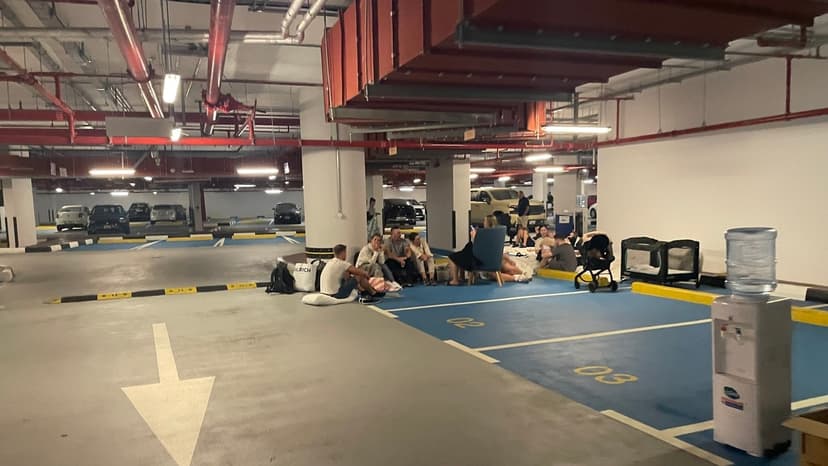 Norske Jan Erik Søndeland har tilbragt natten i et parkeringshus