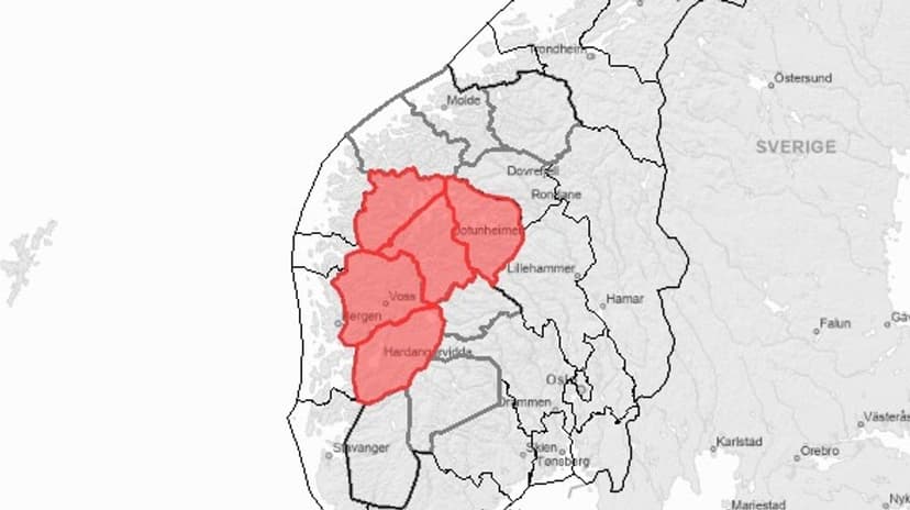 High Avalanche Danger Forecast for Southern Norway