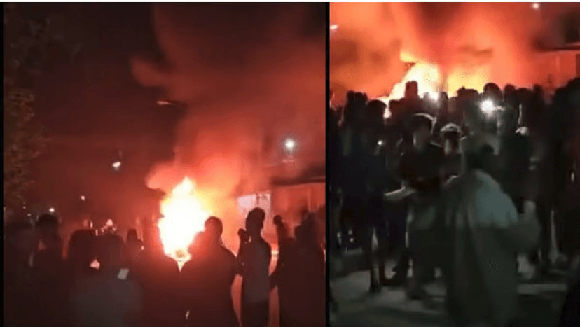 Communist Party Headquarters Sacked in Moron, Cuba