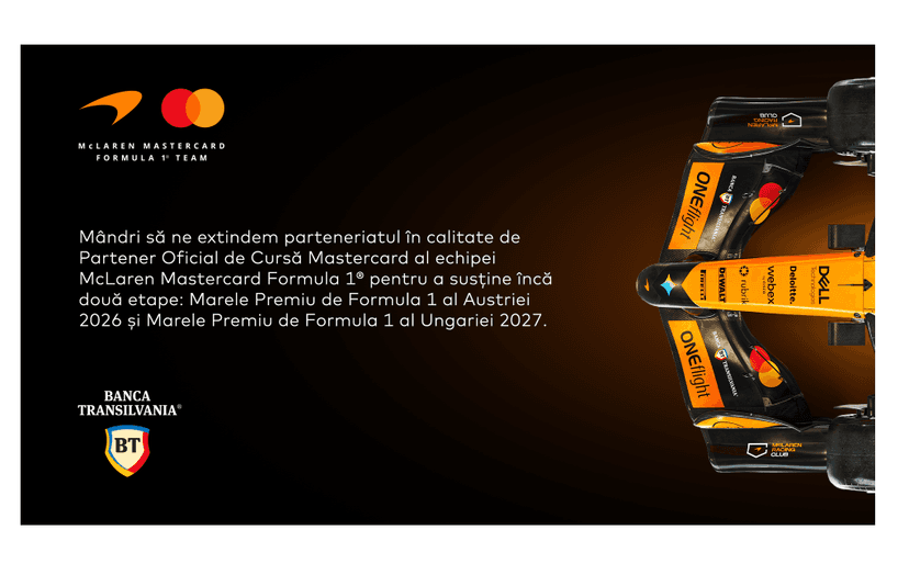 Banca Transilvania revine în Formula 1 la Austrian Grand Prix 2026