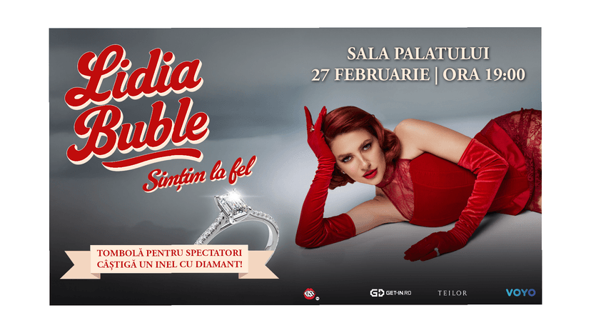 Lidia Buble Announces Grand Career Event at Sala Palatului