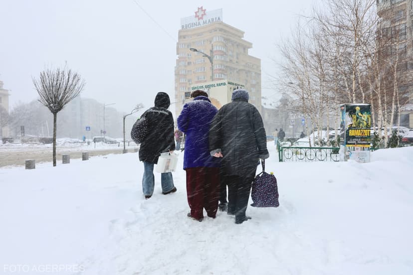 HARTĂ Bucureștiul are cel mai consistent strat de zăpadă, după noul episod de viscol și ninsori. Ce ne așteaptă săptămâna viitoare