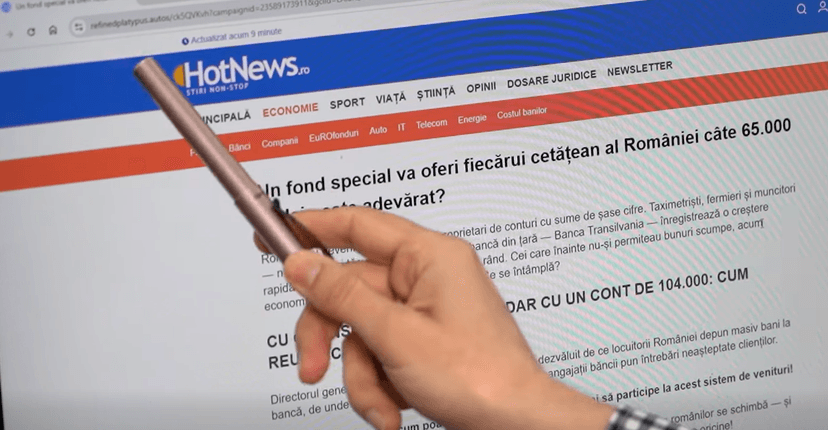 Romanian Ministry of Interior Warns of Fake HotNews Website Scam