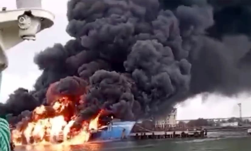 Ukraine Claims Damage to Two Russian Naval Ships in Black Sea Attack