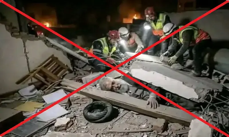 Fact check: Viral image of Iran Supreme Leader Ayatollah Ali Khamenei’s body in airstrike’s rubble is AI-generated