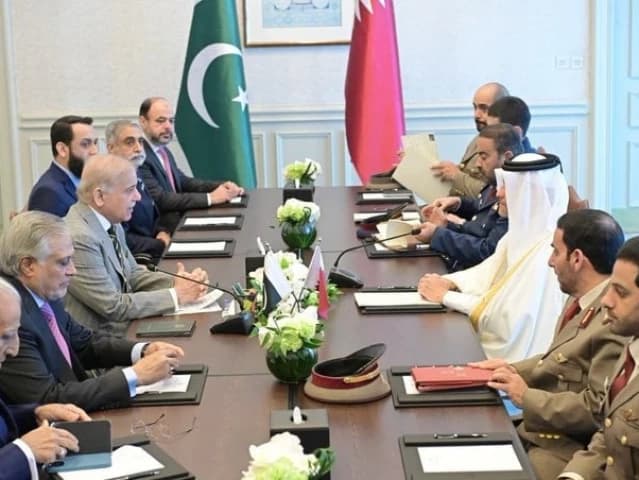 PM Shehbaz Discusses Iran and Afghanistan with Qatari DPM