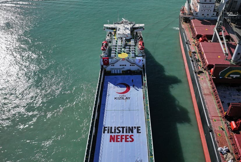 Turkish Red Crescent Dispatches 21st 'Ship of Goodness' to Gaza for Ramadan