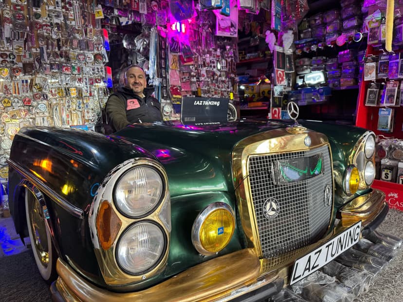 Turkish auto specialist turns scrapped 1967 Mercedes into desk