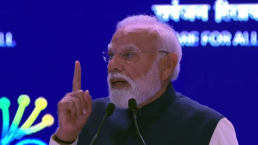 PM Modi Criticizes Congress Over 'Shirtless' Protest at AI Summit