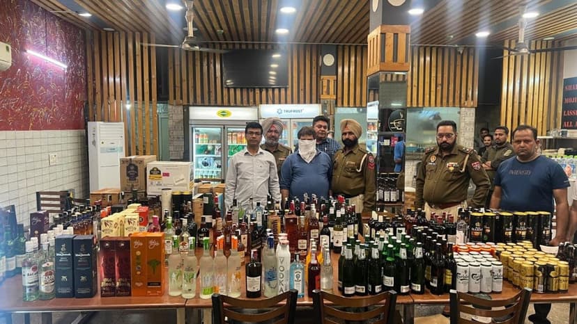 Punjab Excise Department Seizes Illicit Liquor from Kharar Restaurant