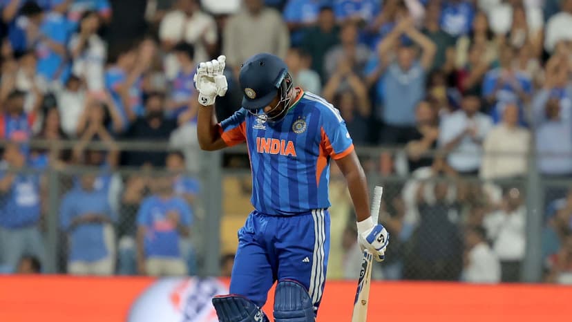 Sanju Samson and ice-cold death bowling help India overpower centurion Jacob Bethell’s efforts in T20 World Cup