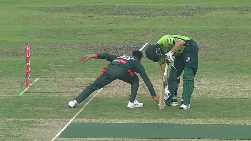 WATCH: Pakistan’s Salman Ali Agha Irate After Getting Run Out in Controversial Manner vs Bangladesh
