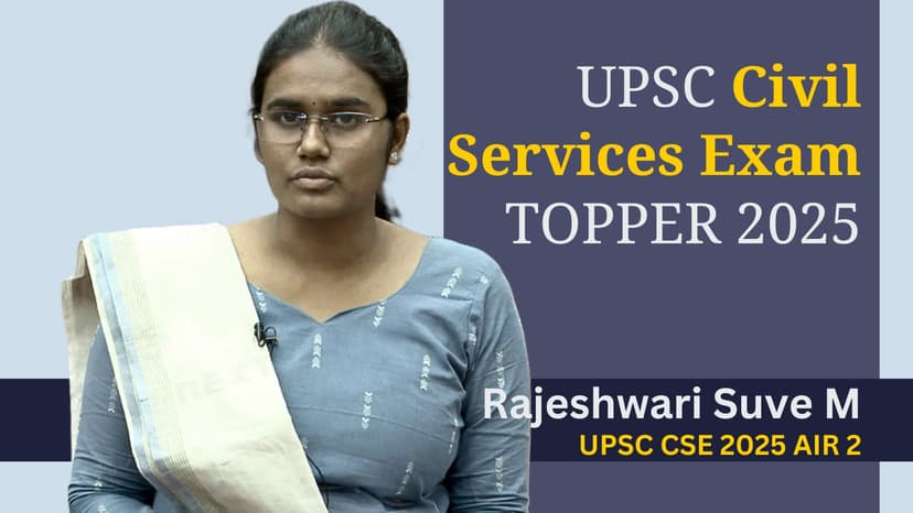 UPSC 2025 Results: Rajeshwari Suve M secures AIR 2 in CSE