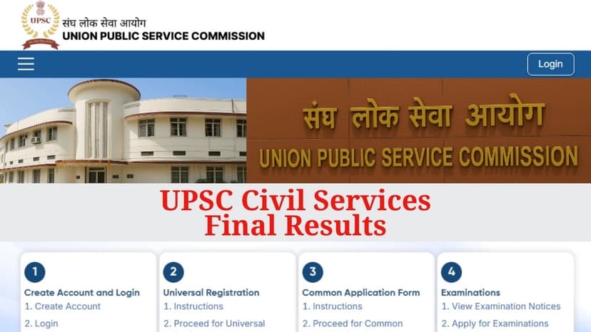 UPSC Civil Services Exam 2025 Results Announced