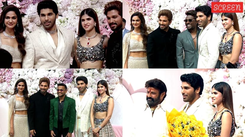 Rana Daggubati, Nani, Ram Charan, Nagarjuna and others descend at Allu Sirish’s pre-wedding reception at Allu Studios