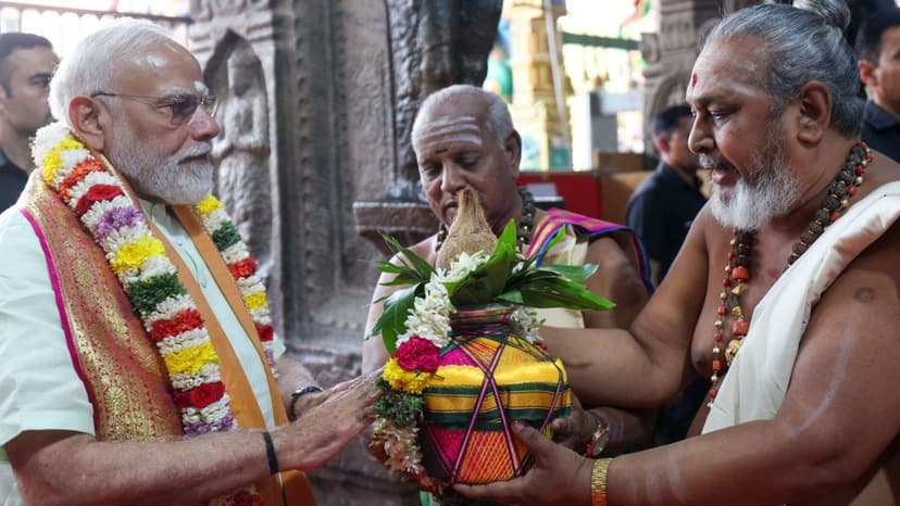 PM Modi criticizes DMK in Madurai rally