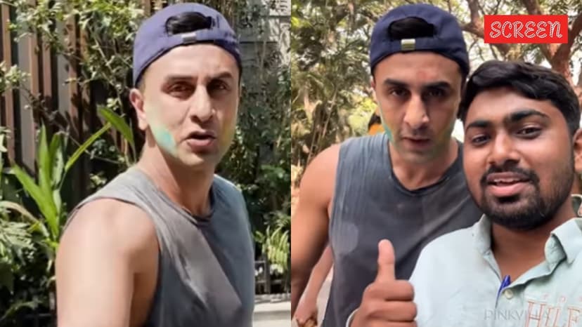 Ranbir Kapoor plays Holi with his fans, daughter Raha Kapoor; greets paps: ‘Happy Holi’. Watch