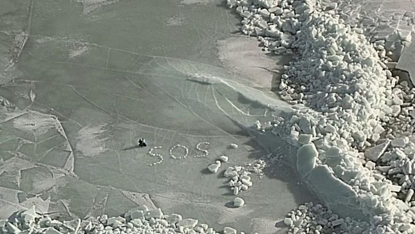 Itämeri | Hätään joutuneet hiihto­vaeltajat löydettiin jääkimpaleista rakennetun SOS-viestin avulla