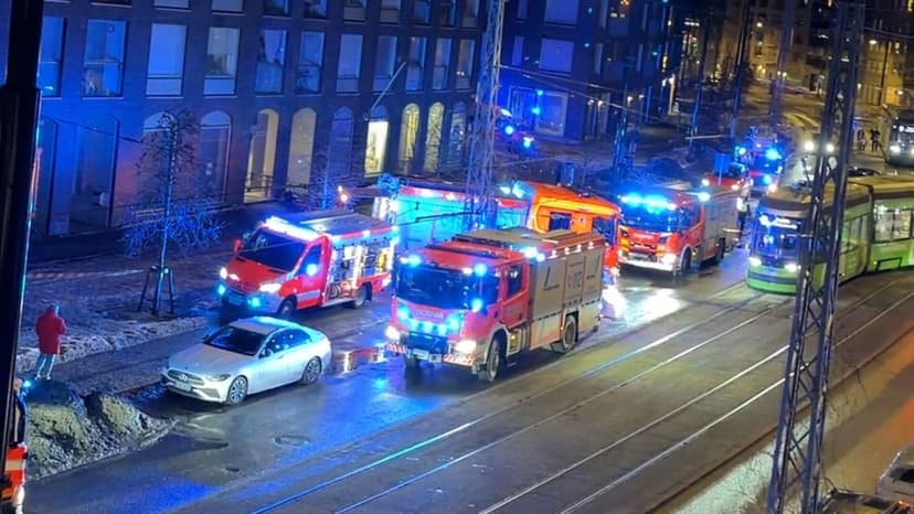 Person Rescued from Apartment Fire in Helsinki