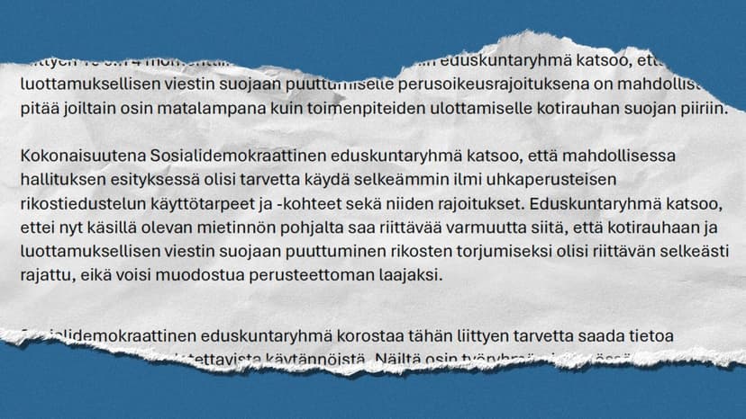 Finnish Government's Privacy Law Amendment Faces Opposition