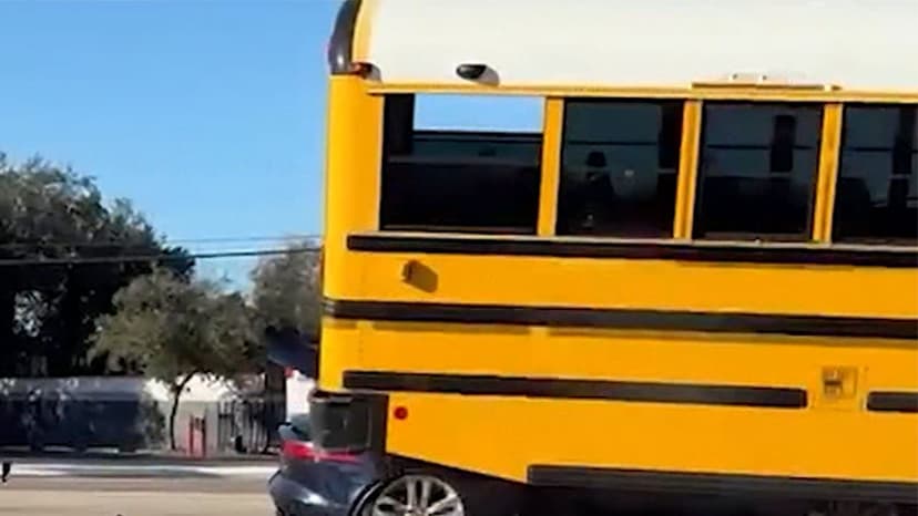 Florida Driver Crashes Into School Bus, Later Arrested for Domestic Violence