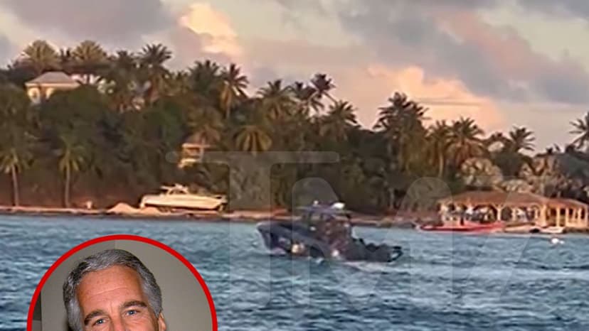 Police Activity Seen on Former Epstein Island, New Video Shows