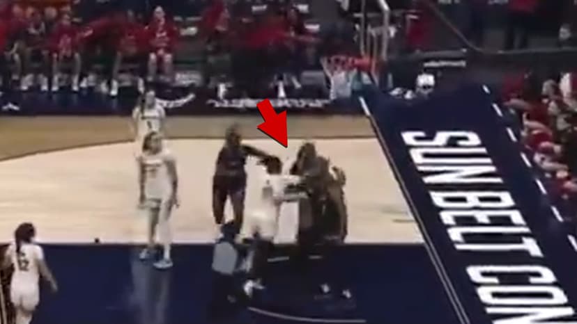 Referee Leveled In Massive College Basketball Brawl, 8 Ejected
