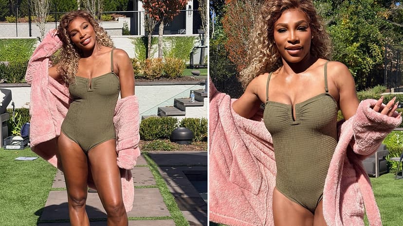 Serena Williams Flaunts Toned Bod in Swimsuit, 'Perfectly Me!'