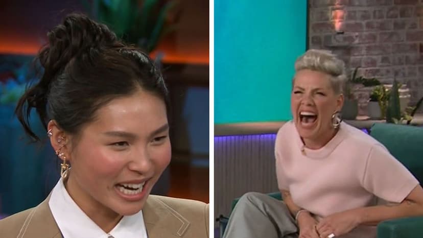 Chloe Kim Makes Kelly Clarkson, Pink Blunder In Front Of Singer, 'I'm So Sorry'