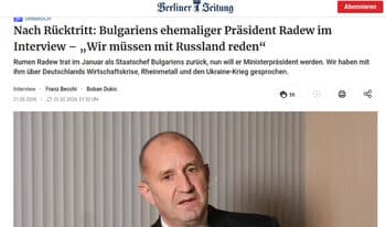 Radev gives first foreign interview to newspaper of former Stasi informant