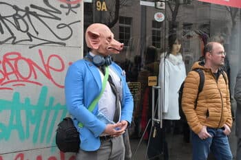 Citizens Protest Outside Supreme Judicial Council in Bulgaria